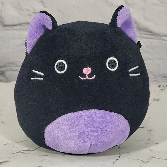 Squishmallows 4” Black Purple Kitty Cat AUTUMN Plush Capsule HTF Rare - Picture 1 of 5